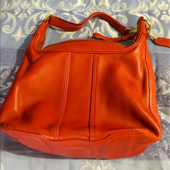 New Red Coach purse with gold hardware - Picture 6 of 8